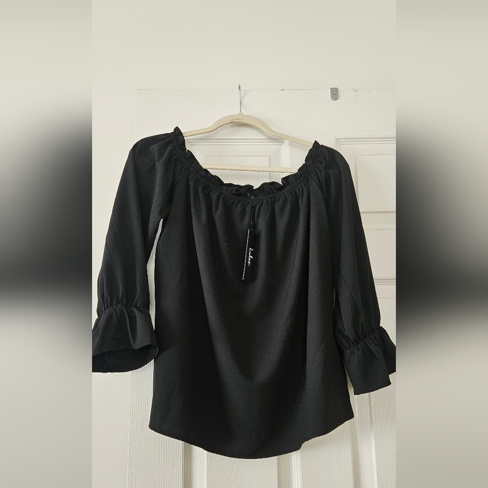 Lulus black dress top
